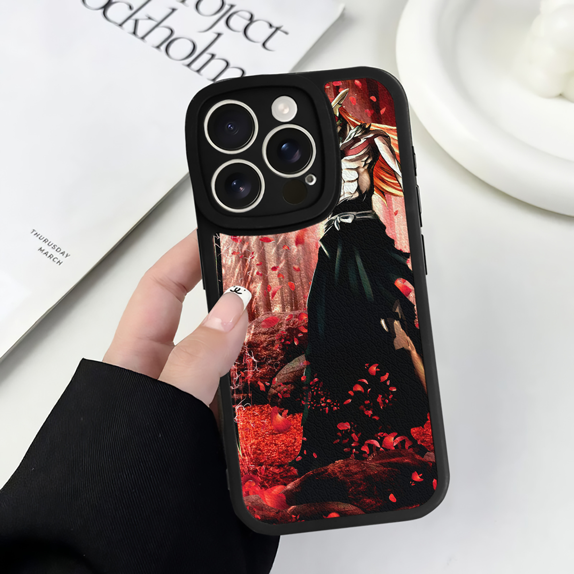 （画像用） ブリーチ BLEACH 【iPhone 16シリーズ対応】シリコンスマホケース（レザー調） 材質：シリコン